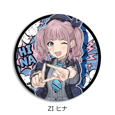 『ガールズバンドクライ』第5弾 レザーバッジ(丸形) ZI ヒナ